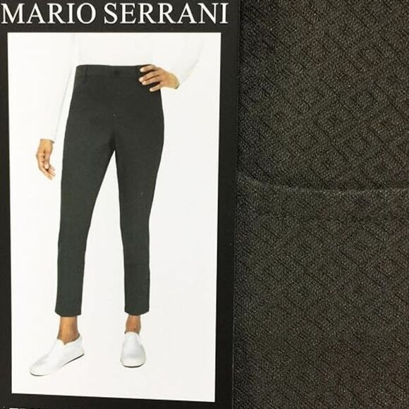 Mario Serrani Women's Dark Olive Cropped Pants - Picture 3 of 4